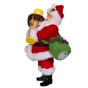 Kurt Adler 10-Inch Leg Lamp Fabriche Santa With Light