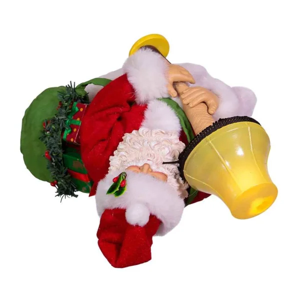 Kurt Adler 10-Inch Leg Lamp Fabriche Santa With Light