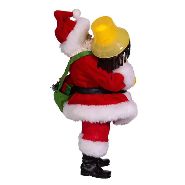 Kurt Adler 10-Inch Leg Lamp Fabriche Santa With Light