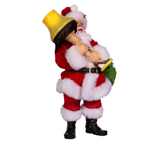 Kurt Adler 10-Inch Leg Lamp Fabriche Santa With Light