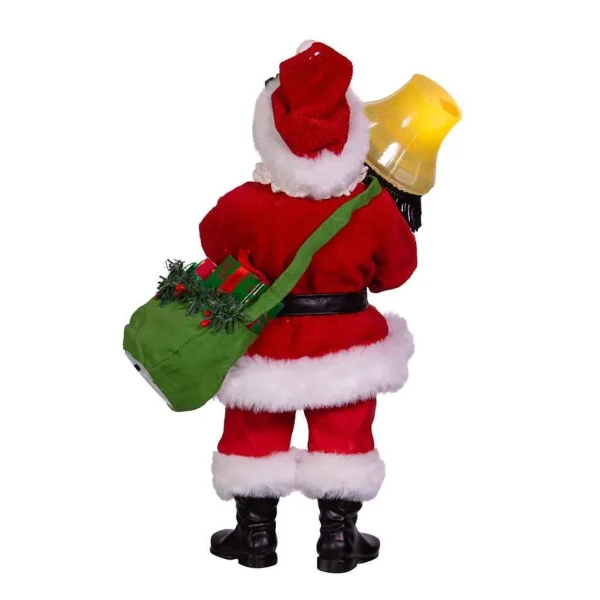 Kurt Adler 10-Inch Leg Lamp Fabriche Santa With Light