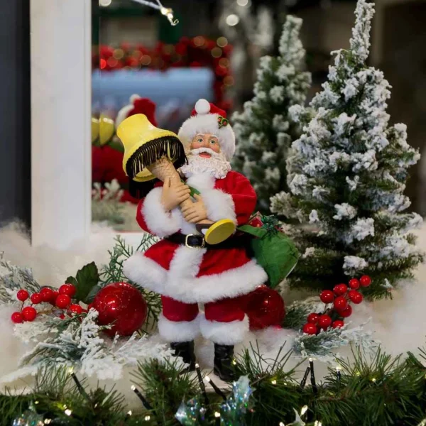 Kurt Adler 10-Inch Leg Lamp Fabriche Santa With Light