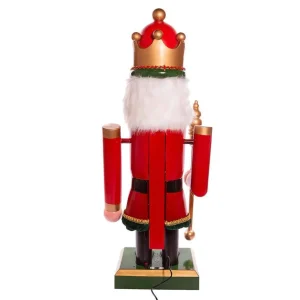 Kurt Adler 43-Inch Lighted Musical Collapsible Nutcracker