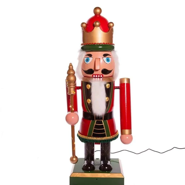 Kurt Adler 43-Inch Lighted Musical Collapsible Nutcracker
