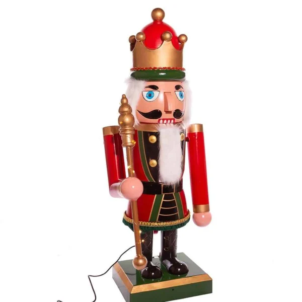 Kurt Adler 43-Inch Lighted Musical Collapsible Nutcracker