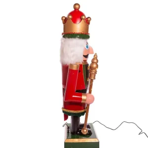 Kurt Adler 43-Inch Lighted Musical Collapsible Nutcracker