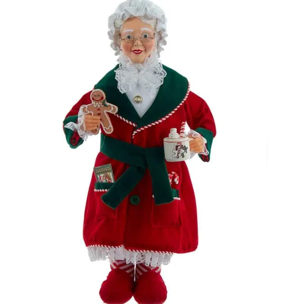 Kurt Adler 17.25-Inch Mrs. Claus With Cookies And Cocoa