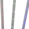 Kurt Adler 27.2-Inch Multi-Color Led Faceted C9 Yard Stakes, 3 Piece Set