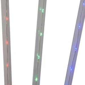 Kurt Adler 27.2-Inch Multi-Color Led Faceted C9 Yard Stakes, 3 Piece Set