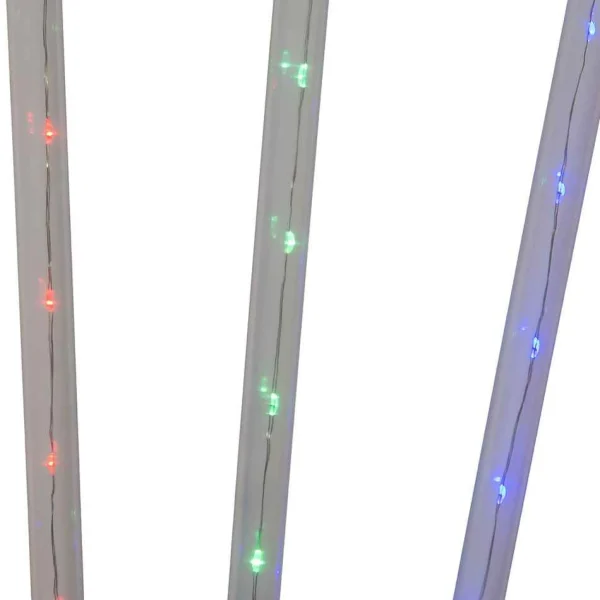 Kurt Adler 27.2-Inch Multi-Color Led Faceted C9 Yard Stakes, 3 Piece Set