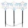 Kurt Adler 26-Inch Multi-Color Led Snowflake Yard Stake Set
