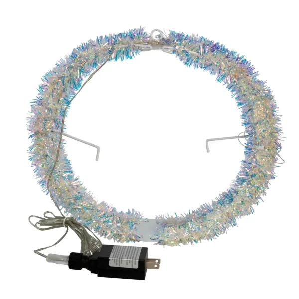 Kurt Adler 12-Inch Multi-Color Led Tinsel Foldable Sphere