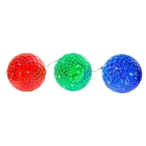 Kurt Adler 27.2-Inch Multi-Color Led Faceted C9 Yard Stakes, 3 Piece Set