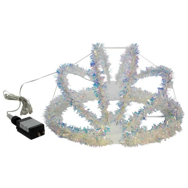 Kurt Adler 12-Inch Multi-Color Led Tinsel Foldable Sphere