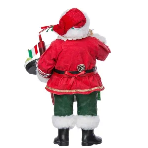 Kurt Adler 10.5-Inch Musical Italian Santa