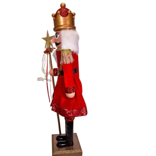 Kurt Adler 32-Inch Plastic Red And Gold King Nutcracker