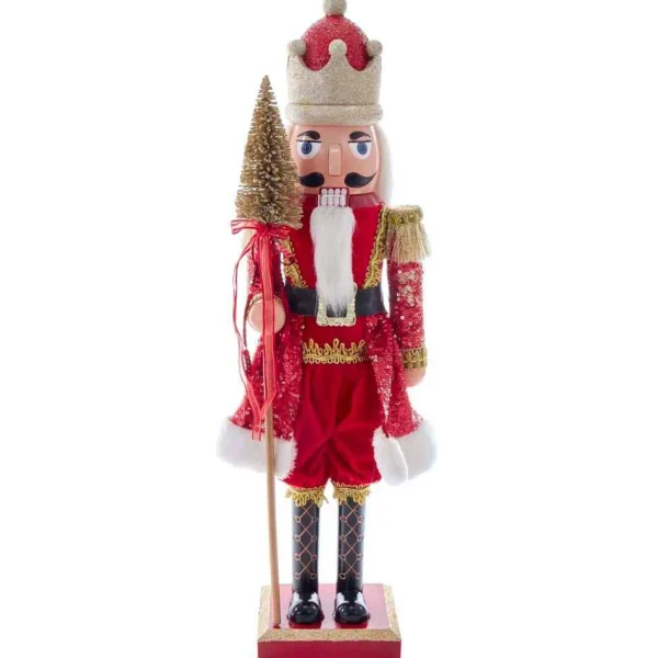 Kurt Adler 24-Inch Plastic Red And Gold King Nutcracker