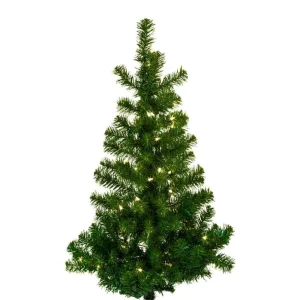 Kurt Adler 48-Inch Pre-Lit Norway Pine Wall Tree