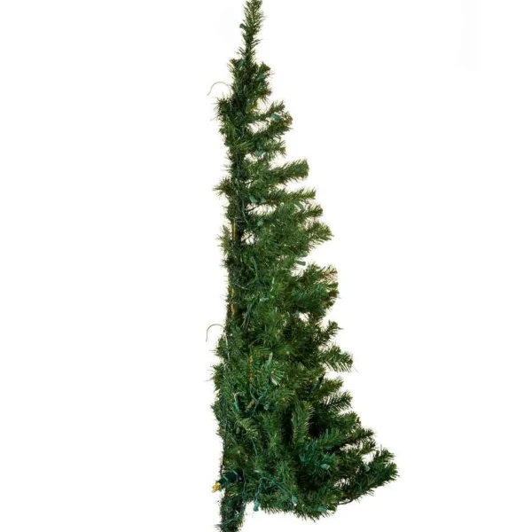 Kurt Adler 48-Inch Pre-Lit Norway Pine Wall Tree