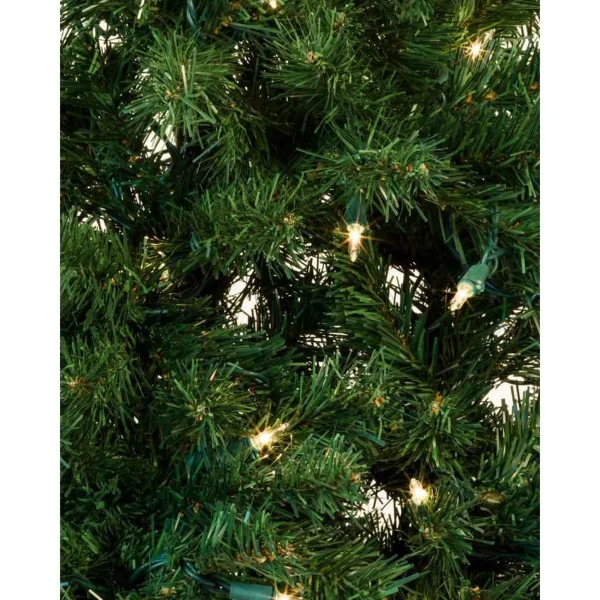 Kurt Adler 48-Inch Pre-Lit Norway Pine Wall Tree