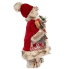 Kurt Adler 18-Inch Red And White Santa With Gift Box And Bells