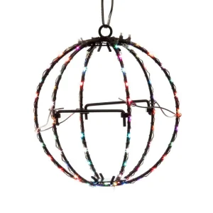 Kurt Adler 6-Inch Rgb Led Foldable Metal Sphere
