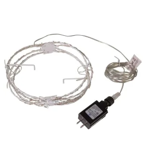 Kurt Adler 8-Inch Rgb Superbright Led Clear Wire Foldable Metal Sphere