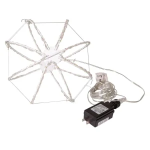 Kurt Adler 8-Inch Rgb Superbright Led Clear Wire Foldable Metal Sphere