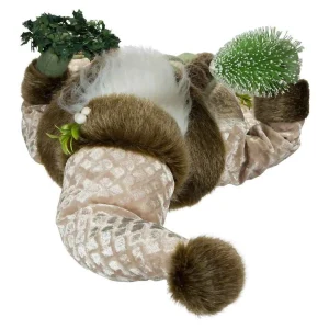 Kurt Adler 18-Inch Sage And Neutral Santa Table Piece