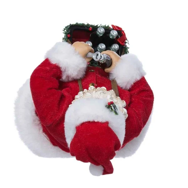 Kurt Adler 10-Inch Santa Opening Coke Tablepiece