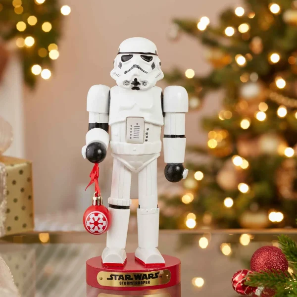 Kurt Adler 9.5-Inch Stormtrooper With Ball Ornament Nutcracker