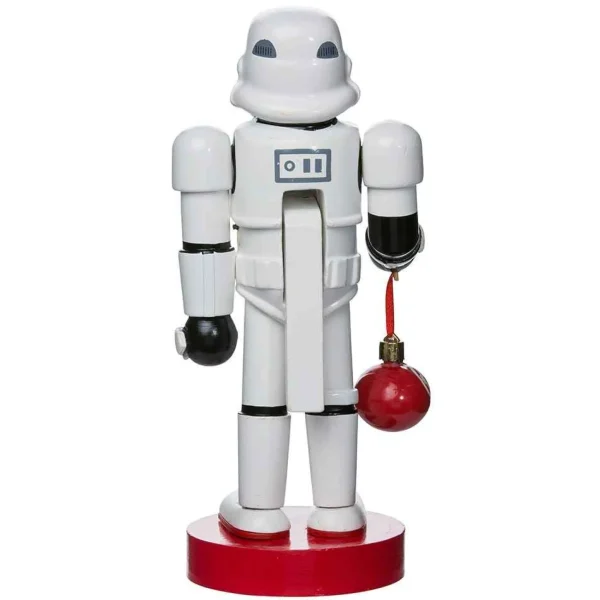 Kurt Adler 9.5-Inch Stormtrooper With Ball Ornament Nutcracker