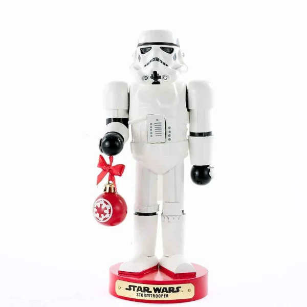 Kurt Adler 9.5-Inch Stormtrooper With Ball Ornament Nutcracker