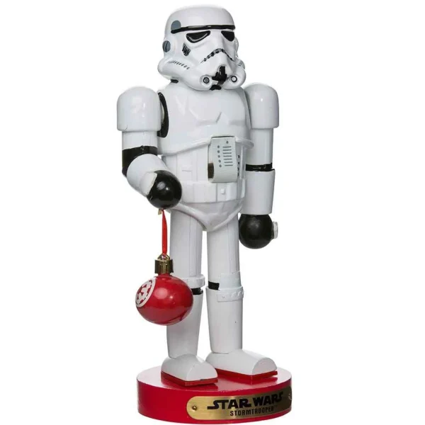 Kurt Adler 9.5-Inch Stormtrooper With Ball Ornament Nutcracker