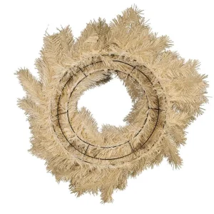 Kurt Adler 30-Inch Unlit Cream Wreath