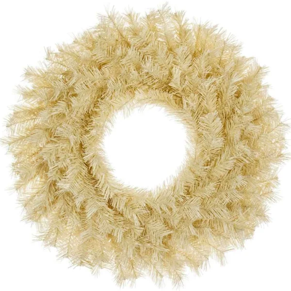 Kurt Adler 30-Inch Unlit Cream Wreath