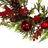 Kurt Adler 24-Inch Un-Lit Decorated Green Rattan Wreath