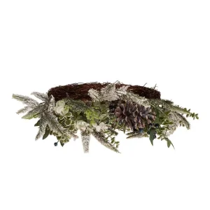 Kurt Adler 24-Inch Un-Lit Decorated Rattan Wreath With Blueberries