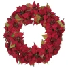 Kurt Adler 24-Inch Unlit Poinsettia Wreath