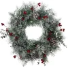 Kurt Adler 24-Inch Unlit Red Berries And Pinecone Wreath