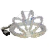 Kurt Adler 12-Inch Warm White Led Tinsel Foldable Sphere