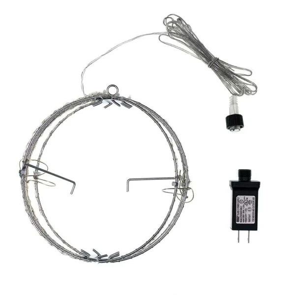 Kurt Adler 12-Inch Warm White Led Foldable Metal Sphere