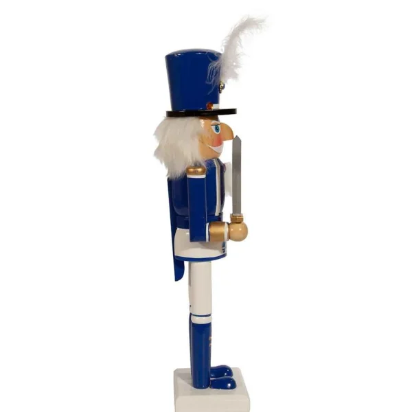 Kurt Adler 15-Inch Wooden Delft Blue Nutcracker