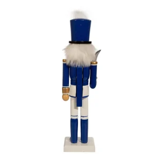 Kurt Adler 15-Inch Wooden Delft Blue Nutcracker