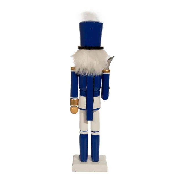 Kurt Adler 15-Inch Wooden Delft Blue Nutcracker