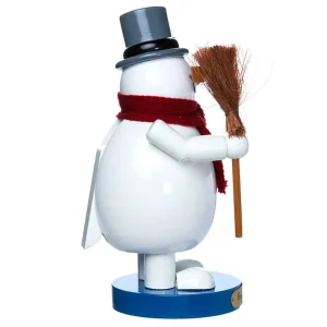 Kurt Adler 10-Inch Wooden Frosty The Snowman Nutcracker