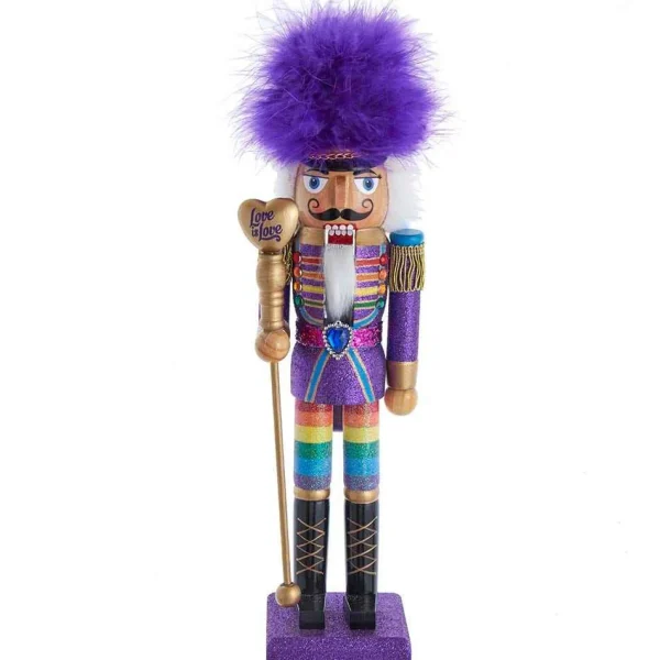 Kurt Adler 15-Inch Wooden Gay Pride Nutcracker