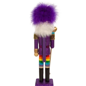 Kurt Adler 15-Inch Wooden Gay Pride Nutcracker