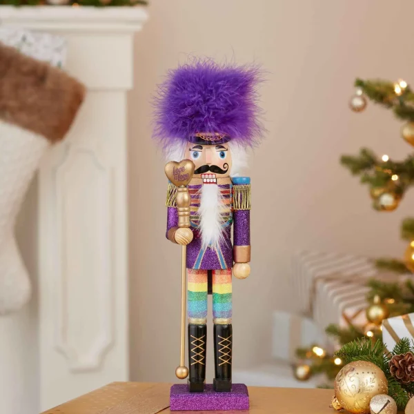 Kurt Adler 15-Inch Wooden Gay Pride Nutcracker