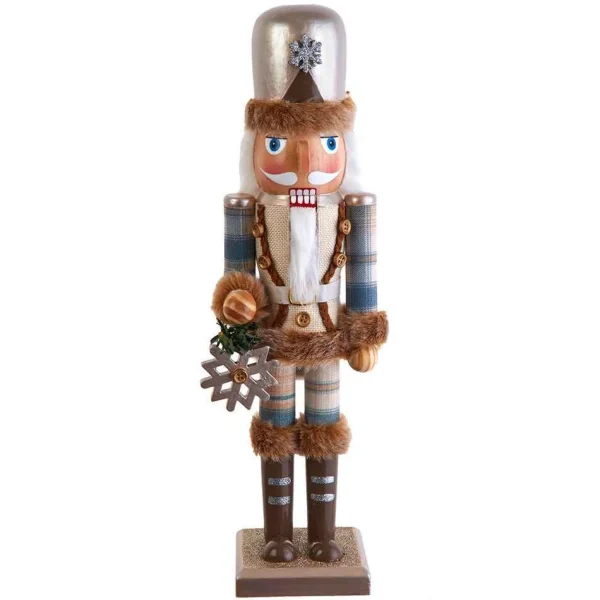 Kurt Adler 15-Inch Wooden Rustic Glamour Nutcracker